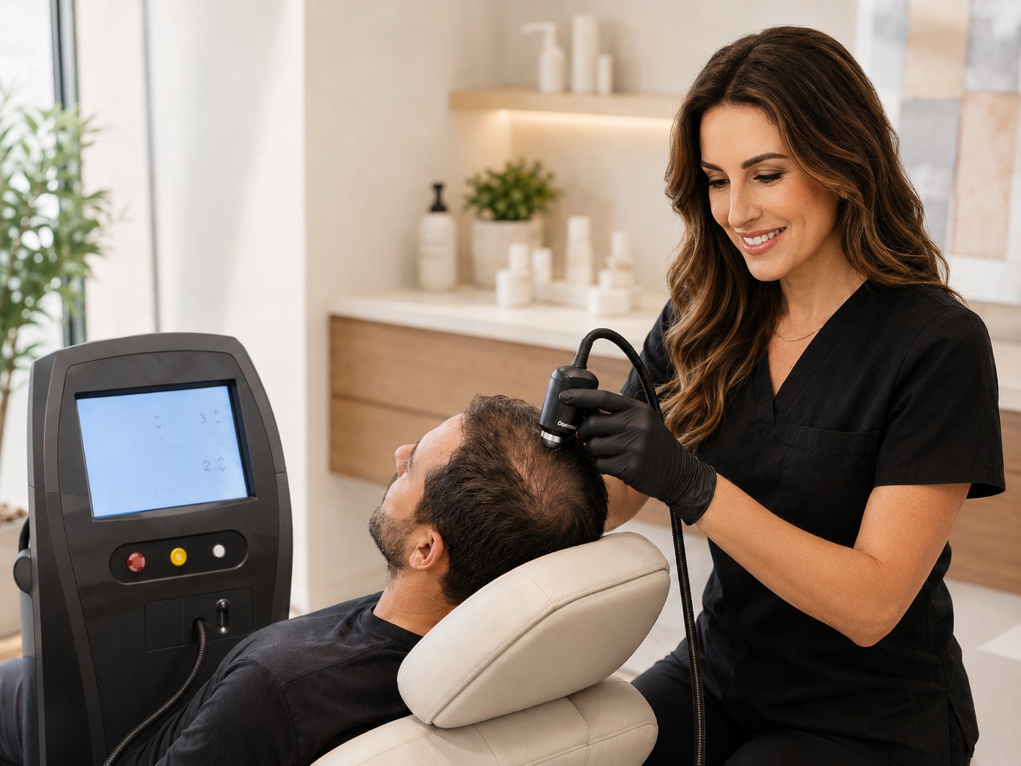 Alma TED hair restoration treatment at L.I.V.E. Wellness Medspa Rocklin CA