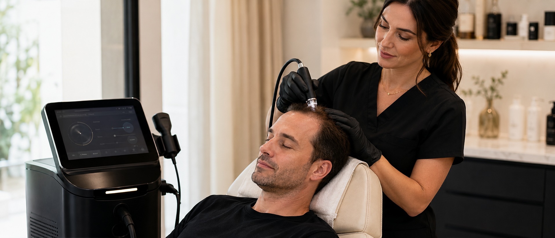 Alma TED hair restoration treatment at L.I.V.E. Wellness Medspa Rocklin CA