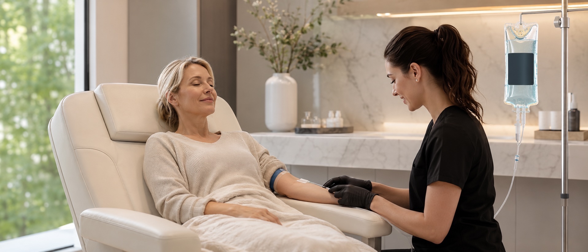 NAD+ therapy infusion at L.I.V.E. Wellness Medspa Rocklin CA